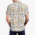 thumbnail image 4 of Balery Dogs Funny Pets Printed Men’s Short Sleeve Polo Shirt, Midweight Men's Shirt,Golf Polo shirts -Small, 4 of 9