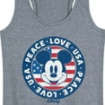 thumbnail image 3 of Disney - Americana - Mickey Peace Love Usa - Women's Racerback Tank Top, 3 of 5