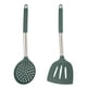 thumbnail image 1 of El sistema a prueba de calor del utensilio de cocina 2Pcs, BPA libera, utensilios de cocina antiadherentes con la manija del acero inoxidable, 1 of 5