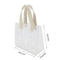 thumbnail image 3 of Unique Bargains Star Design Reusable Gift Bag for All Occasions 1 Pc Beige Clear Small, 3 of 5