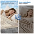 thumbnail image 2 of Modern Brown Beige Cooling Blanket, Lightweight Breathable Summer Throw Blanket with Double Sided Cold Effect, Grey White Color Blocks Picnic Beach Blankets Bed Sheet for Hot Sleepers 50"x60", 2 of 8