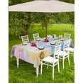 thumbnail image 4 of Fsddascl Watercolor Dragonfly Outdoor Tablecloth - 52x70 Inch Rectangle Dining Table Cover, Spring Summer Floral Botanical Waterproof Outdoor Table Cloth with Umbrella Hole & Zipper for Picnic/Patio, 4 of 7
