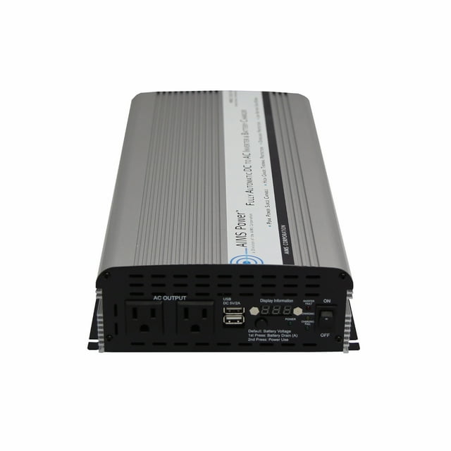 AIMS Power PWRIC1500W 1500 Watt Modified Sine Power Inverter with Battery Charger and Transfer Switch