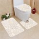 thumbnail image 1 of ABPHQTO Peonías en beige suave sin costuras Juego de alfombras de baño de 3 piezas Alfombra de baño Alfombra de contorno y tapa de inodoro ABPHQTO Cont-CHAPPLE-13590, 1 of 2