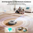 thumbnail image 2 of Lefant M330S LiDAR Navigation Robot Vacuum and Mop, 450ml Visible Dustbin, 190° PSD Obstacle Avoidance, Multi-Level Mapping, Robot Vacuum Cleaner for Hardwood Carpets Pet Hair, 2 of 12
