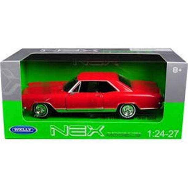 Welly 24072R 1965 Buick Riviera Gran Sport 1 isto 24 - 1 isto 27 Diecast Model Car&44; Rouge