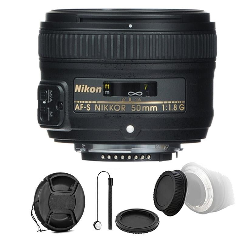 Nikon AF-S NIKKOR 50mm f/1.8G Lens - Walmart.com