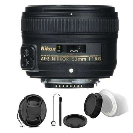 Nikon AF-S FX NIKKOR 50mm f/1.8G Lens with Auto Focus and Accessories for Nikon DSLR