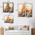 thumbnail image 4 of Designart "Abstract Mountain Landscape Illuminated by Full Moon I" Abstract Landscape Framed Wall Art Set Of 2 - Modern Gold Framed Canvas Set For Living Room Decor, 4 of 6