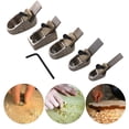 thumbnail image 2 of Juego de cortadores planos de carpintería, 5 uds., cepillos de pulgar para violín, herramienta Luthier de latón y Metal con suela curva, 2 of 8