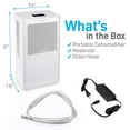 thumbnail image 7 of SereneLife 322 Square Feet Portable Electric Home Mini Dehumidifier, 7 of 7