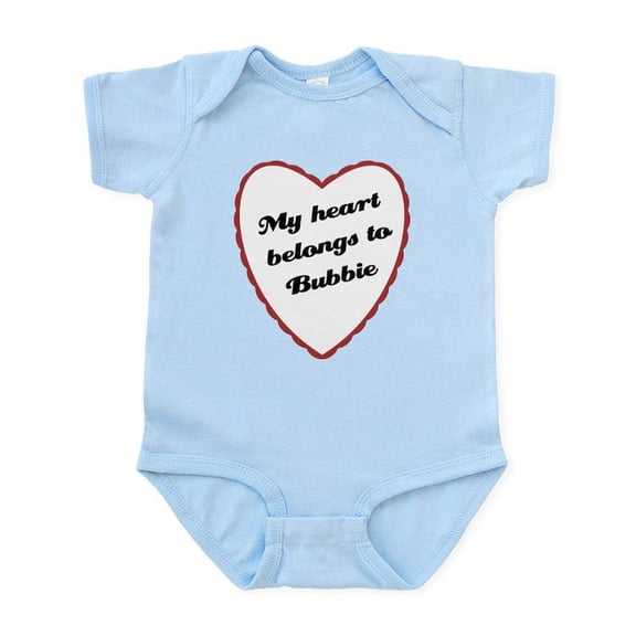 CafePress - My Heart Belongs To Bubbie Baby Onesie - Baby Light Bodysuit, Size Newborn - 24 Months