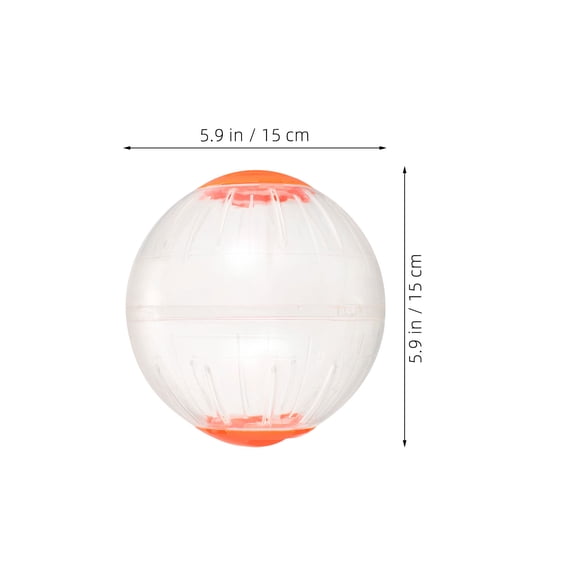 ETHZZLE 2pcs Hamster Ball 6 inch for Syrian Hamsters & Gerbils - Interactive Pet Toy - Ventilated Run Exercise Ball for Small Animal