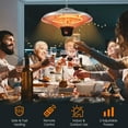 thumbnail image 3 of Costway 1500W Electric Hanging Heater Ceiling Mounted Infrared Heater w/Remote Control, 3 of 10