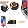 thumbnail image 5 of Linterna de camping LED recargable, luz de camping con energía solar de 1000 lm, luces de camping con control remoto portátil para tiendas de campaña, 5 modos de luz impermeable para tienda de campañ TUNC Sencillez, 5 of 5