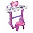 thumbnail image 1 of Piano Musical Infantil Electrico Con Banco Y Microfono Niños Violeta, 1 of 5