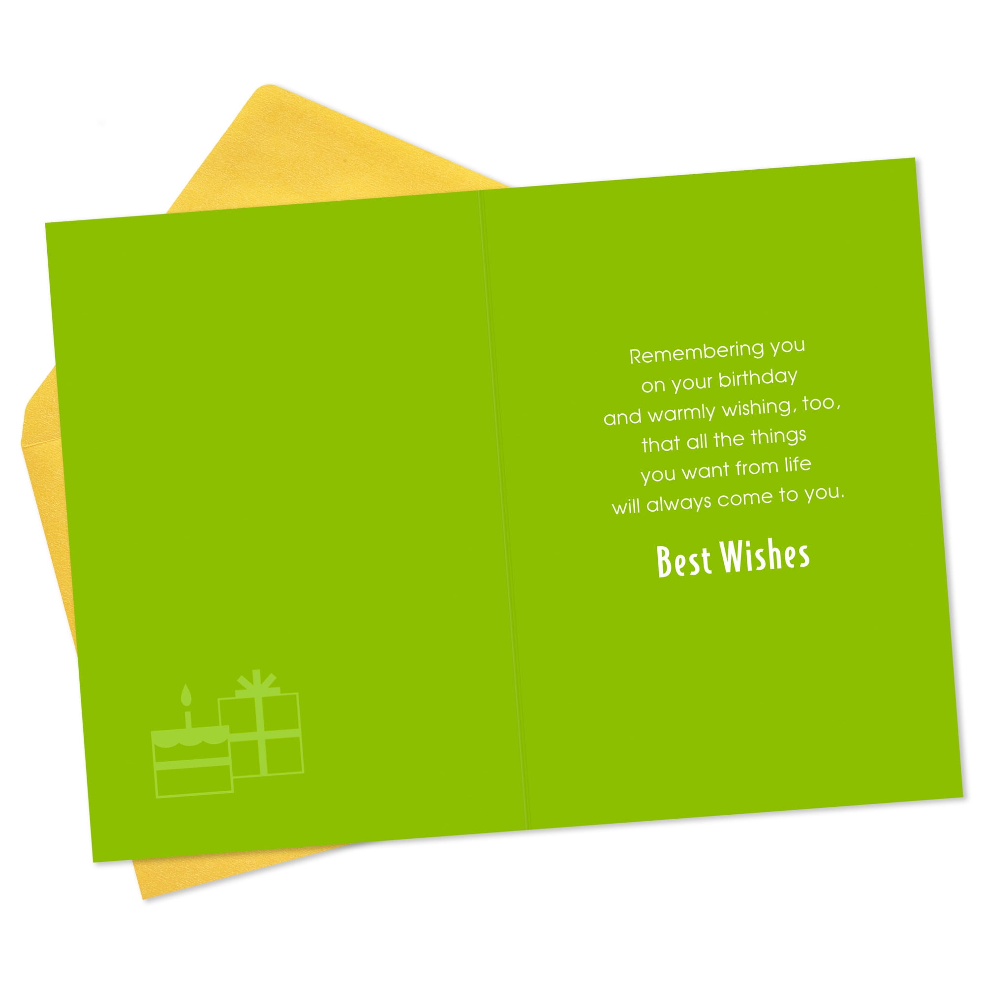 Hallmark Birthday Card (Wishes for All Good Things)