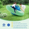 thumbnail image 5 of Topcobe 7.5 Foot Giant Inflatable Dome Rocker Bouncer with 6 Built-in Handles for Kids, Blow Up Giant Rocking Ball Playground Equipment, Indoor Outdoor Game Toy Gifts, Green, 5 of 8