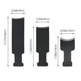thumbnail image 2 of PTOOTP 3Pcs Hair Highlighting Rake Dyes Hair Quickly with Rectangular Shape Black Plastic, 2 of 6