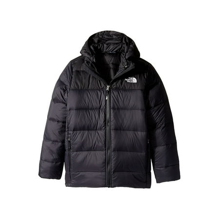 Boys Double Down Hooded Puffer Jacket XS