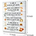 thumbnail image 2 of Bible Verses Wall Art for Kids, I Am Child Of God Scripture Wall Art Canvas,Christian Religious Wall Art Gifts for Kids,Ready to Hang For Kids Nursery/Classroom/Bedroom Wall Decor 12" x 15", 2 of 6