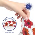 thumbnail image 5 of Floral Office Chair Slipcover, Garden Art High Detail Hibiscus Flowers Exotic Botany in Warm Colors Print, Protective Stretch Decorative Fabric Cover, Standard Size, Vermilion and White, by Ambesonne, 5 of 5