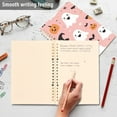 thumbnail image 4 of FORMRS 1-Subject Spiral Notebook 8" x 5" College Ruled 60 Refillable Sheet A5 Hard Cover, 2 Pack, Pastel Pink Halloween, 4 of 7