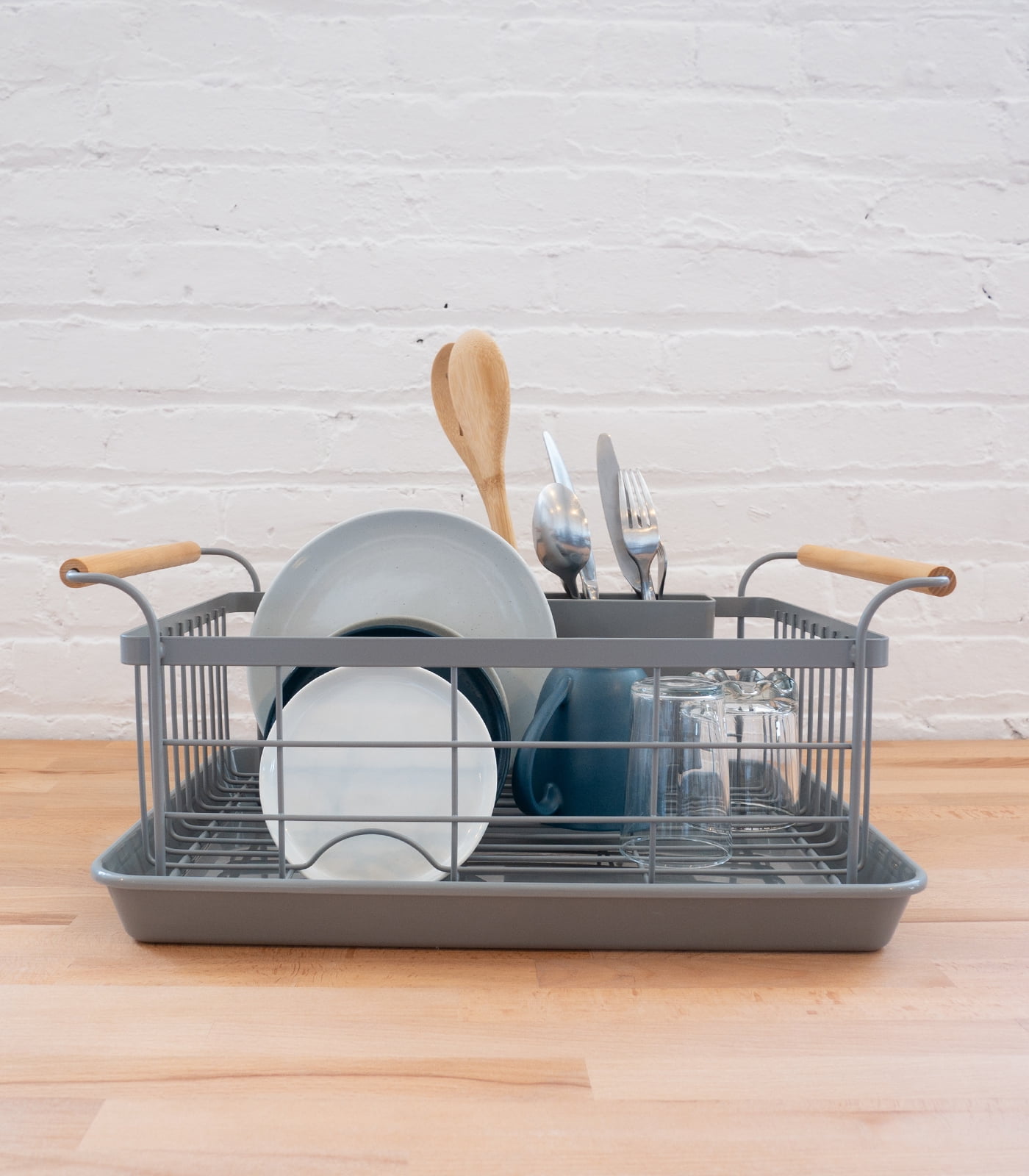 Kitidy All-in-One Portable Dish Drying Rack - Store And Dry Plates, Bowls,  Mugs, Glasses, Knives, Utensils In One Place