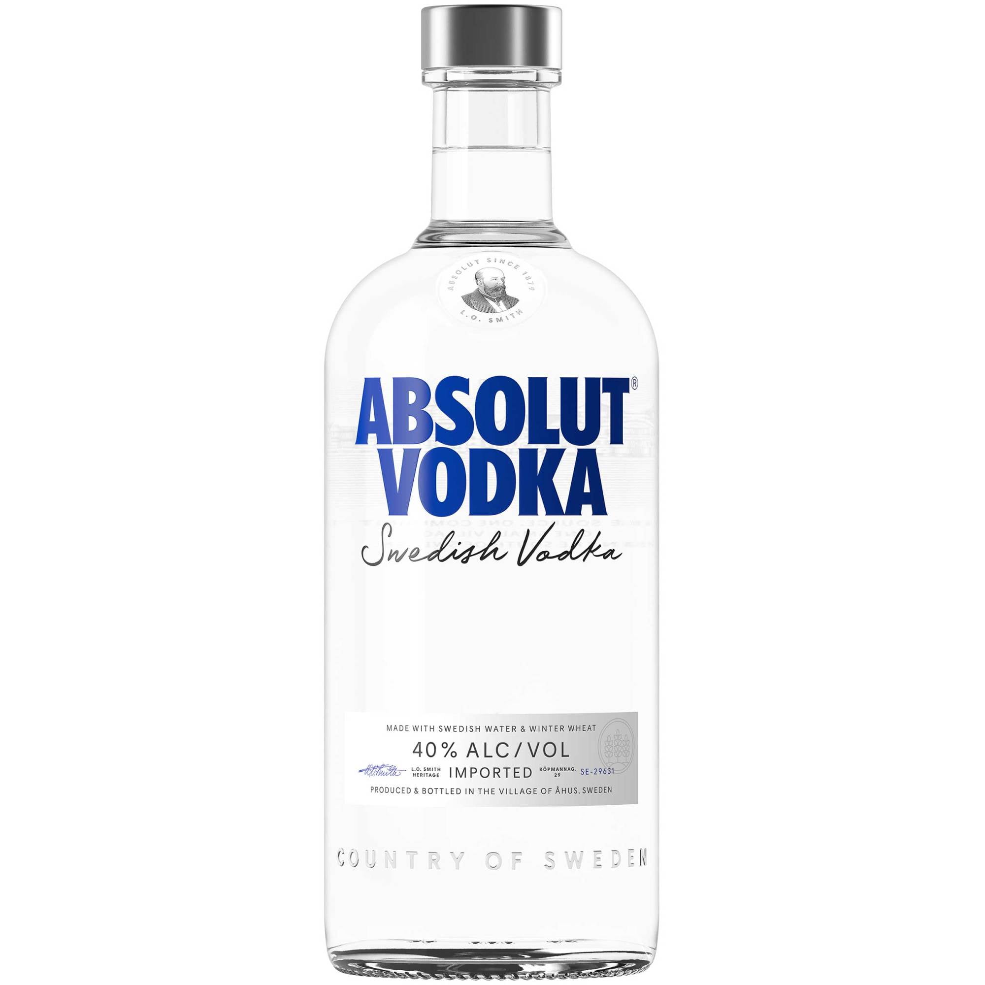 Absolut Vodka Limited Edition 750 ml Bottle Cover Blue and Silver Sequins 2018 