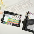 thumbnail image 2 of FORMRS 2 Pack Pencil Pouch for 3 Ring Binder with Clear Window Zipper Case, Colorful White, 2 of 6