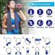 thumbnail image 2 of cooling towels 4 pack, microfiber cooling towel for neck, super absorbent cold towel, 2 of 5