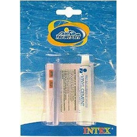 Vinyl Repair Kit for Intex Swimming Pool Inflatable Beds Clear Glue Fix (Best Glue For Vinyl Pool Repair)