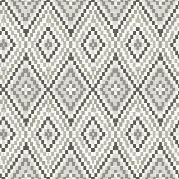Ganado Dark Brown Geometric Ikat Wallpaper