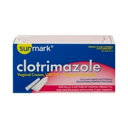 Sunmark Clotrimazole 7-Day Therapy Vaginal Antifungal Cream USP 1%, 1.5 Oz.