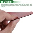 thumbnail image 4 of Unique Bargains Window Lift Switch Panel Trim Cover for Ford for Mustang 2015-2021 Front Rear Car Door Window Control Button Interior Accessories Carbon Fiber Red, 4 of 6