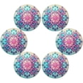 thumbnail image 3 of Coolnut 4PC Place Mats Beautiful Mandala Flower Round Placemat Heat-Resistant Placemats Dining Table Mat Circle Shape 15.4" for Kitchen/Dinner/Party/Restaurant Home Decor Gifts, 3 of 7