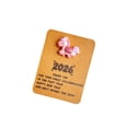 thumbnail image 1 of Purple 2026 Horse Year Pocket Card Greeting Note Card Encouragement Appreciation For Employee Friend Family Compact Size Soft Finish Quality Paper, 1 of 7