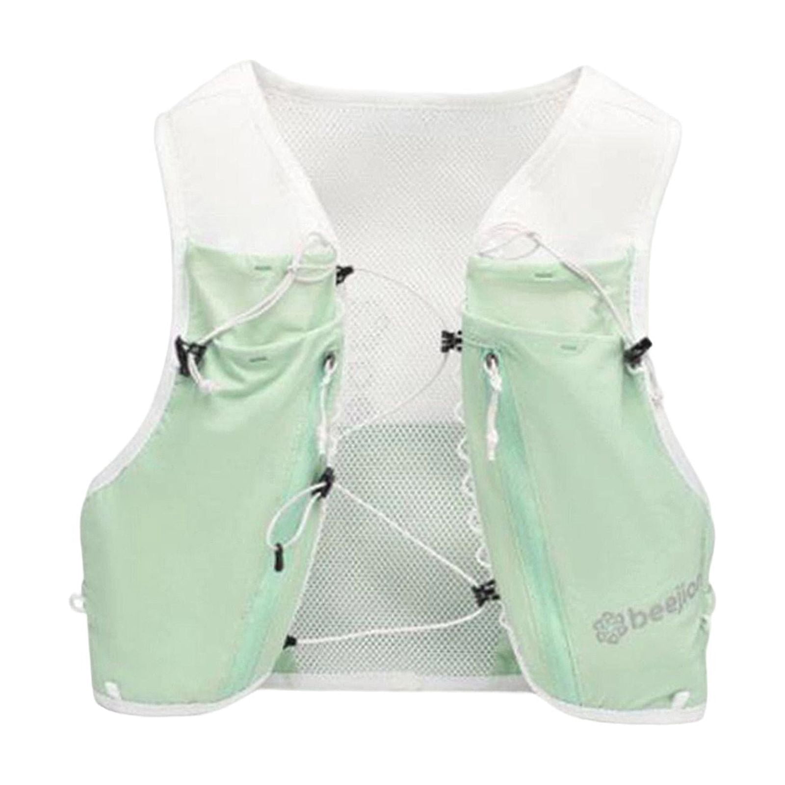 harayaa Breathable and adjustable running hydration vest, backpack for running, camping, Green