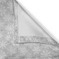 thumbnail image 6 of Ambesonne Christmas Valance & Curtain, Snow, 55"x45", Grey White, 6 of 7