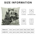 thumbnail image 5 of Orinice Train Pillow, Train Decor Pillow Covers Train Pillow Cushion, Train Themed Room Decor, Gifts for Train Lovers,Train Gifts for Men, Train Decor Linen Cushion Cover for Sofa, 5 of 5