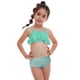 thumbnail image 1 of Kids Girls Swimsuit Ruffle Crop Top Briefs Set Swimwear Summer Bathing Suit Beachwear, 1 of 4