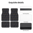 thumbnail image 5 of Sikiie New Year Car Foot Mat Set of 4 Pieces Basics Universal Fit Rubber Carpet Floor Mats For Car SUV Van & Truck, 26.8"L x 17.3"W (Front), 13"L x 17.3"W(Rear), 5 of 6