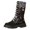 Black, variant on Boots for Women,Autumn Winter Fashion Lace Up Mid Calf Boots with Wool Collar and Heel Design for Women,Knee High Boots Women,Brown8