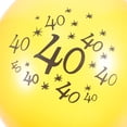 thumbnail image 1 of YSNOOWE 20Ud Globos De Fiesta En Negro Y Dorado Látex Para Decorar 40 Años, 1 of 6