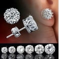 thumbnail image 3 of EOEMY Women'S 925 Silver Crystal Rhinestone Crown Charm Ear Studs Earrings Gifts Us, 3 of 9