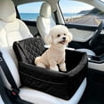 thumbnail image 1 of Dog Car Seat Bed for Small Dogs – Non Slip Travel Dog Bed with Safety Strap, Removable Washable Cover, Portable Dog Sofa Crate Mat for Road Trips and Home Use, 1 of 6