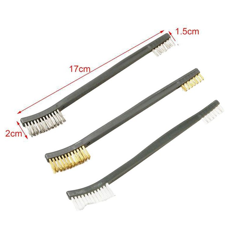  SE 7-Inch 5-Piece Gun Cleaning Brush Set - Includes  Double-Ended Brass, Copper, Nylon Brushes and Picks for Detailed Cleaning  of Rifles, Pistols, and More - 7624BC-5 : Sports & Outdoors
