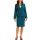 thumbnail image 1 of Conjuntos de falda INSPIRE CHIC para mujer, traje sin cuello, blazer y faldas lápiz, 2 piezas, atuendos elegantes en azul lago, 1 of 6