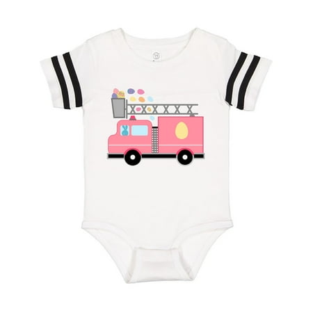 

Inktastic Easter Fire Truck Egg Hunt Bunny Gift Baby Boy or Baby Girl Bodysuit