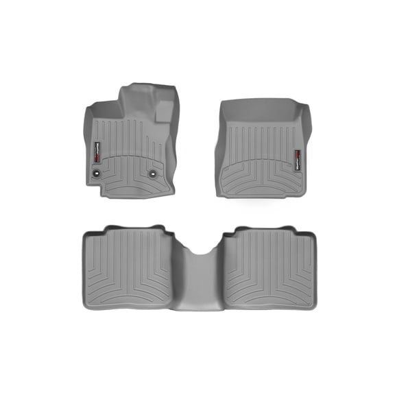 WeatherTech Custom Fit FloorLiners compatible with 2013-2015 Toyota Venza - 1st & 2nd Row, Grey